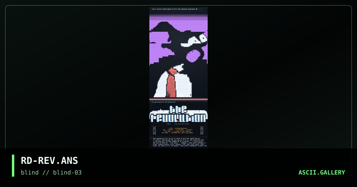 The Revolution, by rare delusion, 1996