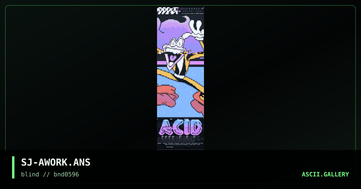 Acid Works, by the sad jester, 1996