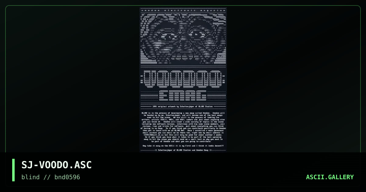 Voodoo Emag, by the sad jester, 1996