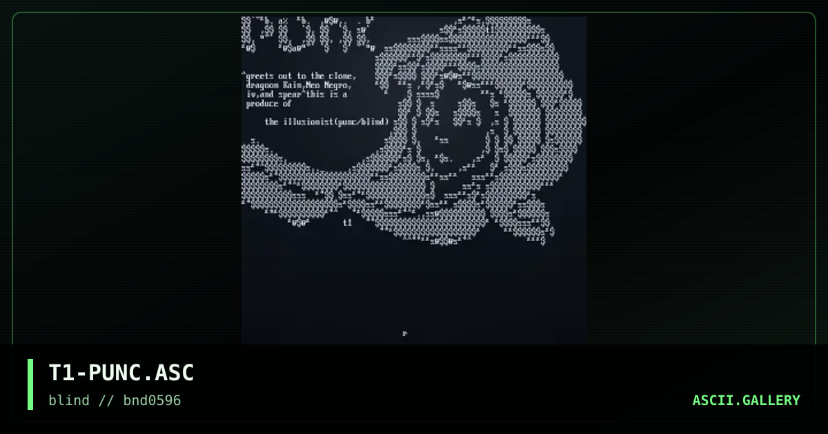 T1-PUNC.ASC, by the illusionist, 1996