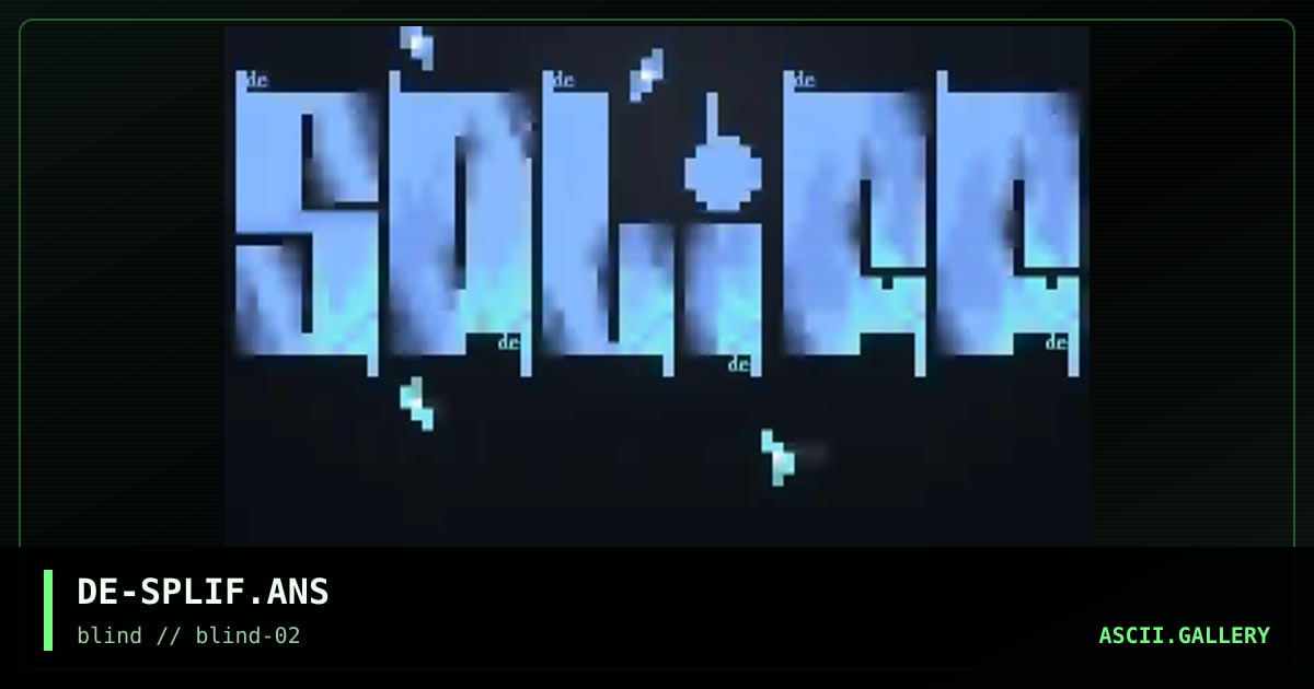 DE-SPLIF.ANS, by darkevil, 1996