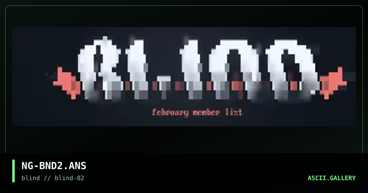 NG-BND2.ANS, by negative creep, 1996