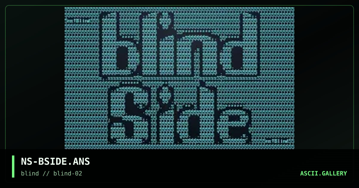 Blind Side l0g0, by nightstalker, 1996