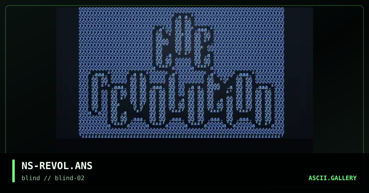 tHE rEVOLUTION, by nightstalker, 1996