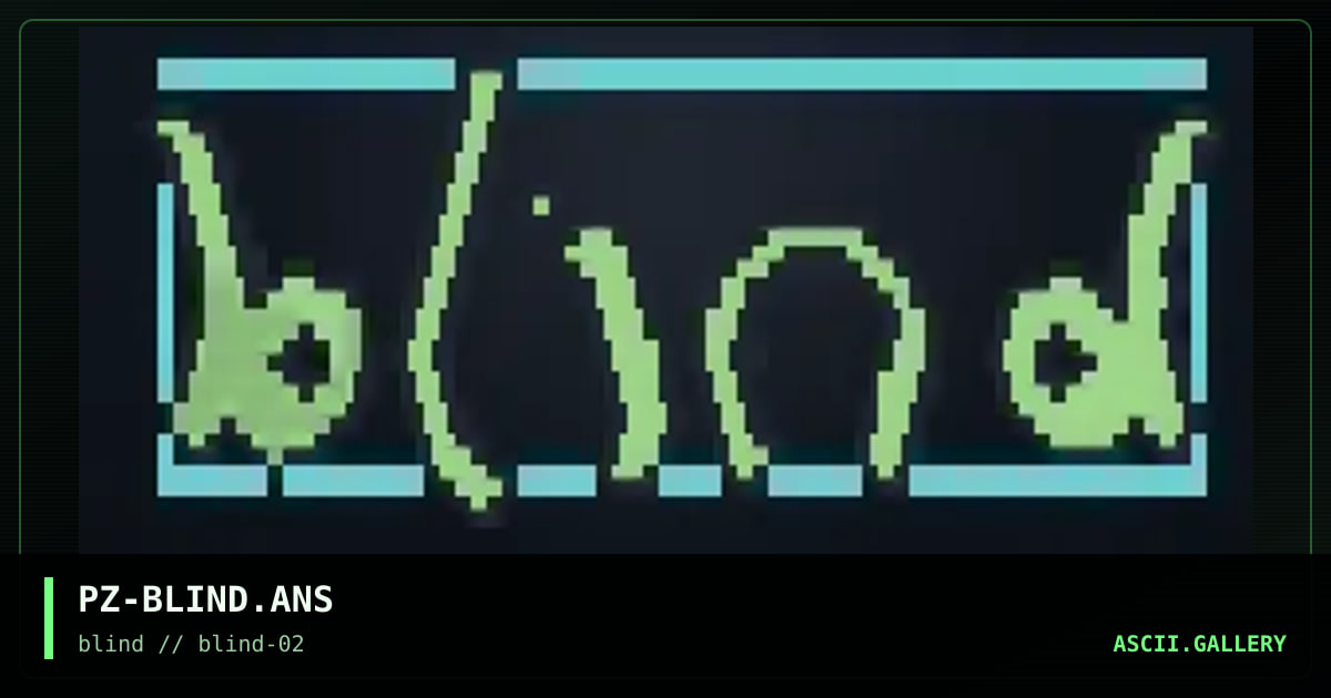 PZ-BLIND.ANS, by puzant, 1996
