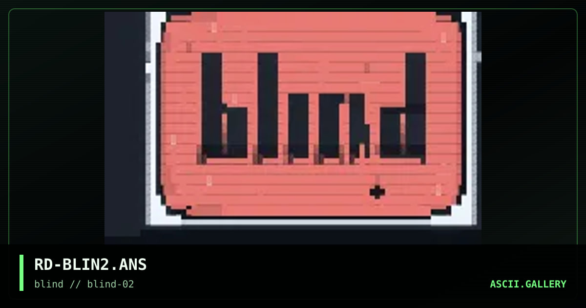 RD-BLIN2.ANS, by rare delusion, 1996