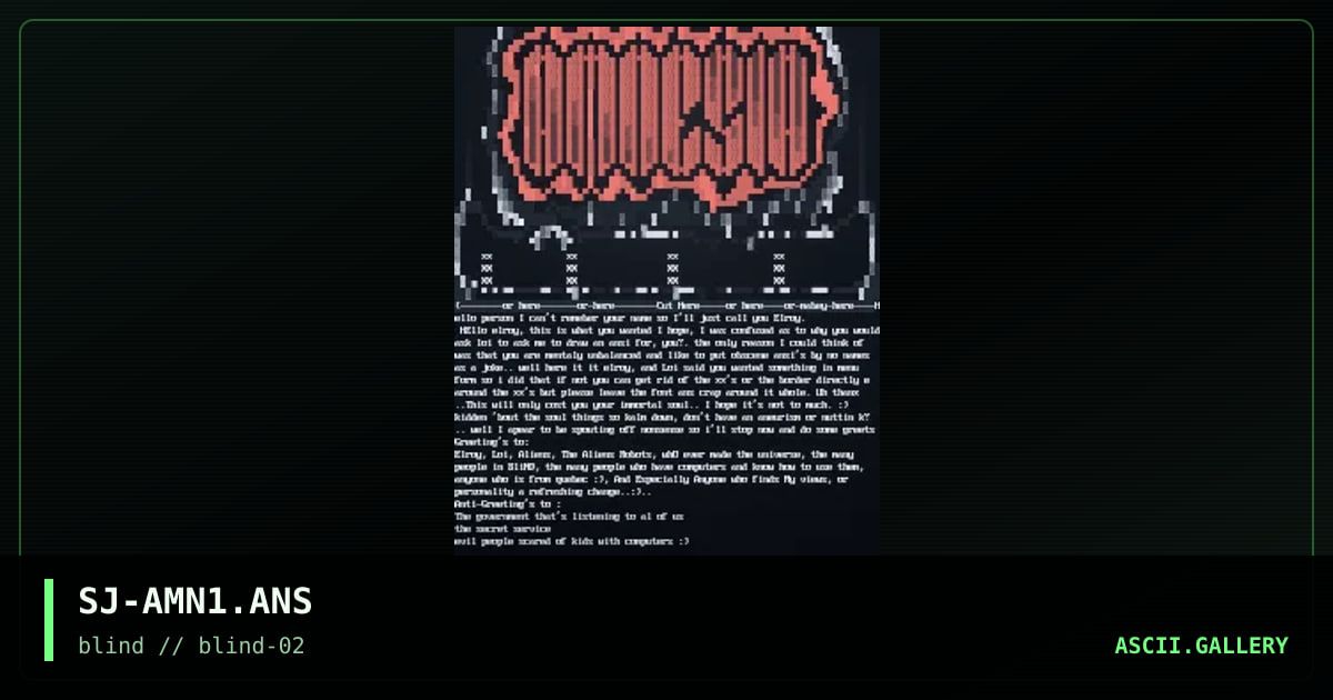 SJ-AMN1.ANS, by the sad jester, 1996