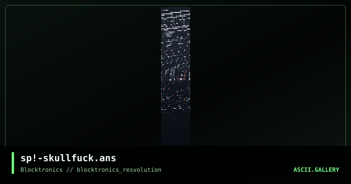 sp!-skullfuck.ans, by skypager, 2008