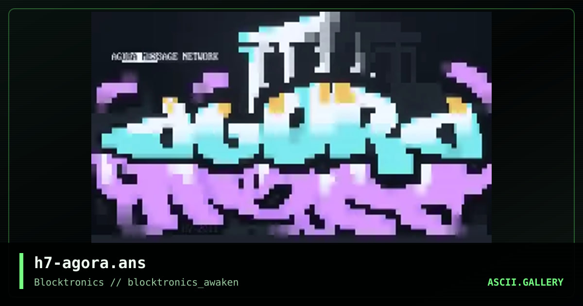 h7-agora.ans, by h7, 2013