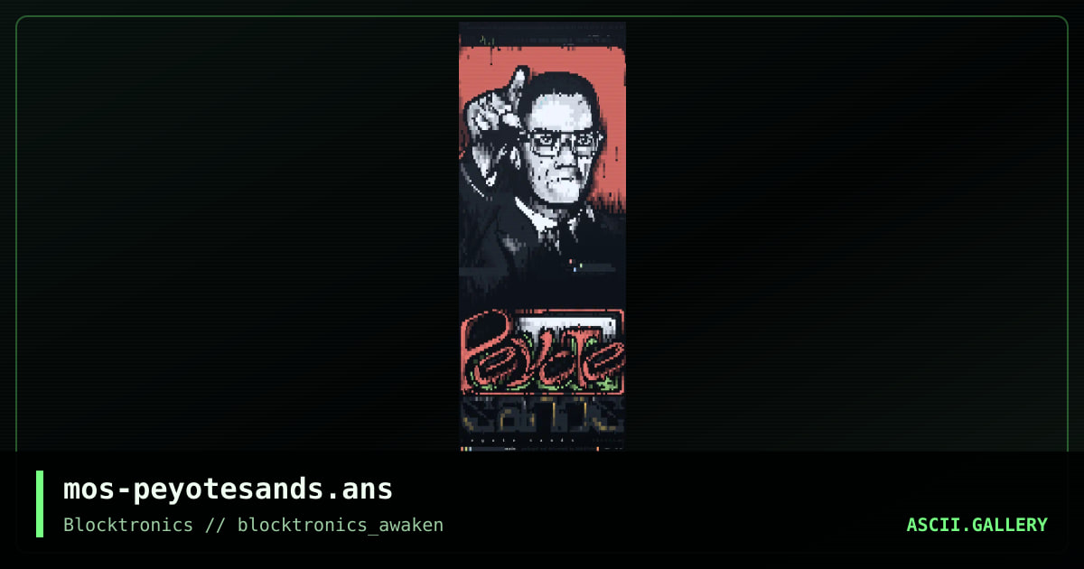 mos-peyotesands.ans, by stone the crow, 2013