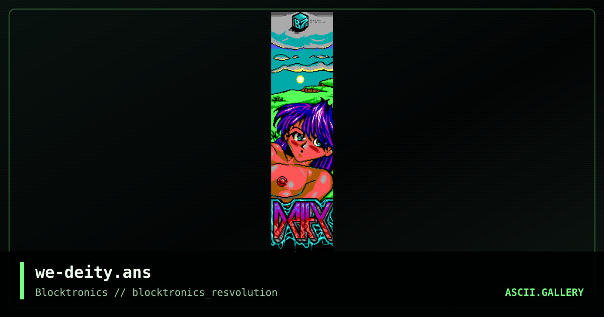 we-deity.ans, by avenging angel, zerovision, jack phlash, 2008