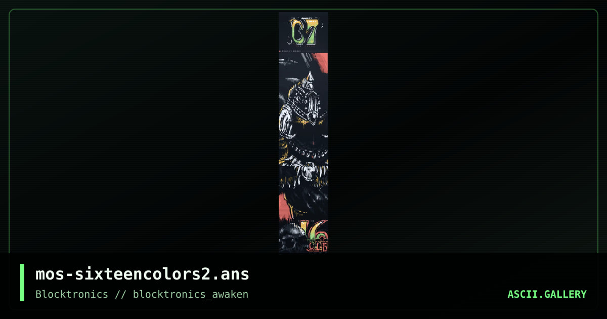 mos-sixteencolors2.ans, by stone the crow, 2013