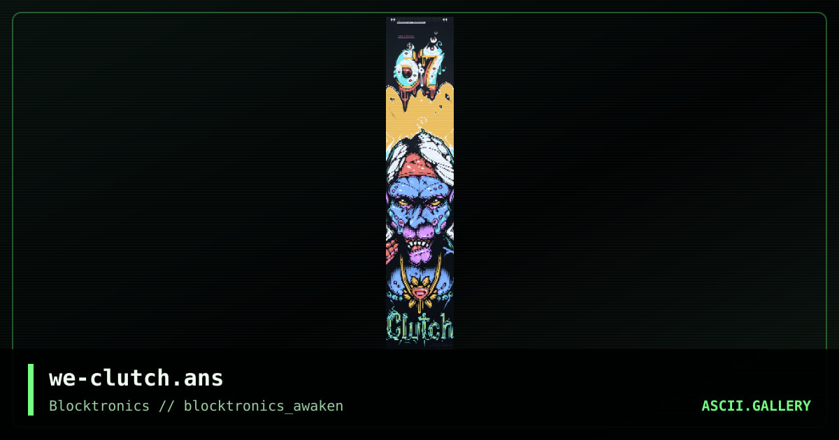 we-clutch.ans, by binary walker, enzo, 2013