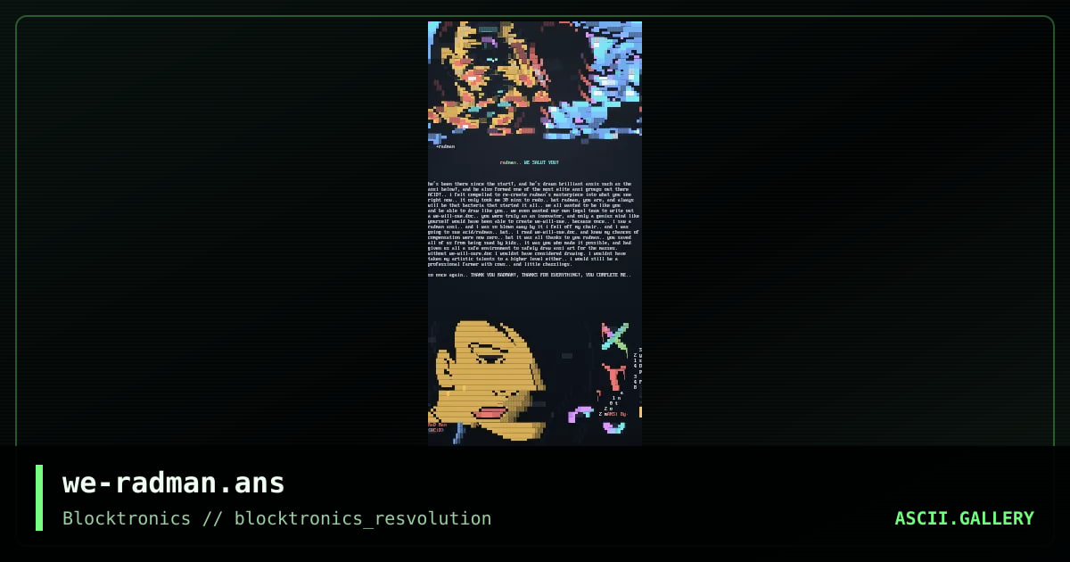 we-radman.ans, by avenging angel, rad man, 2008