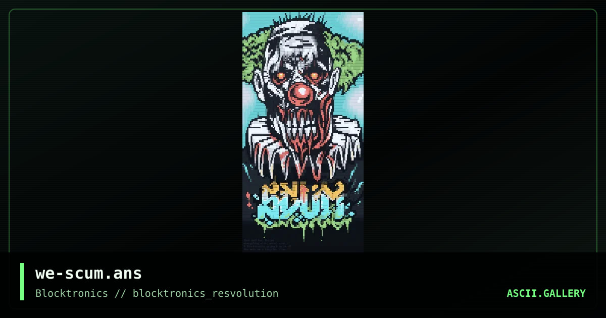we-scum.ans, by zerovision, noches, 2008