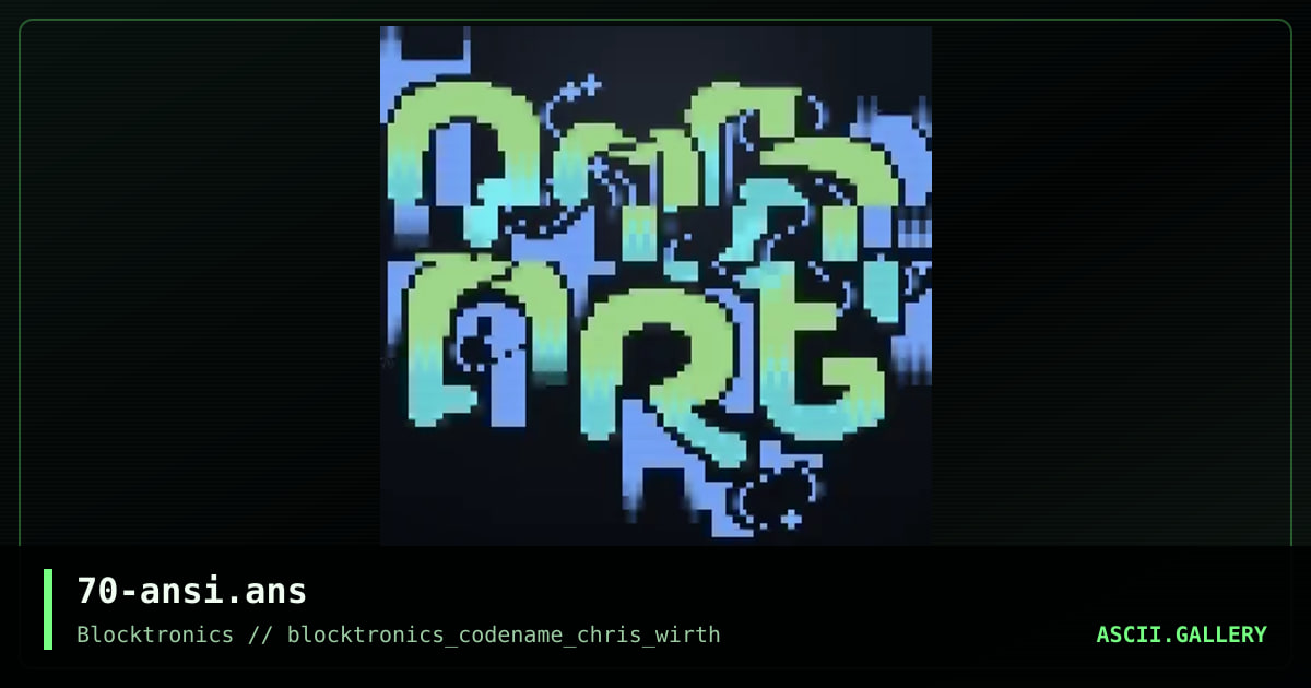 70-ansi.ans, by tombin, 2009
