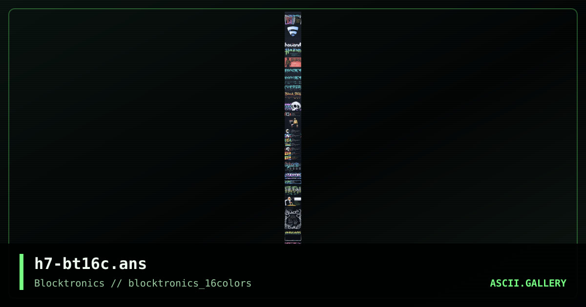 h7-bt16c.ans, by h7, 2013