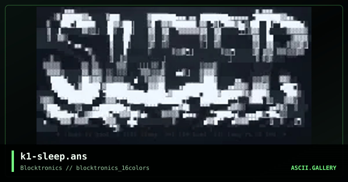 k1-sleep.ans, by knocturnal, 2013