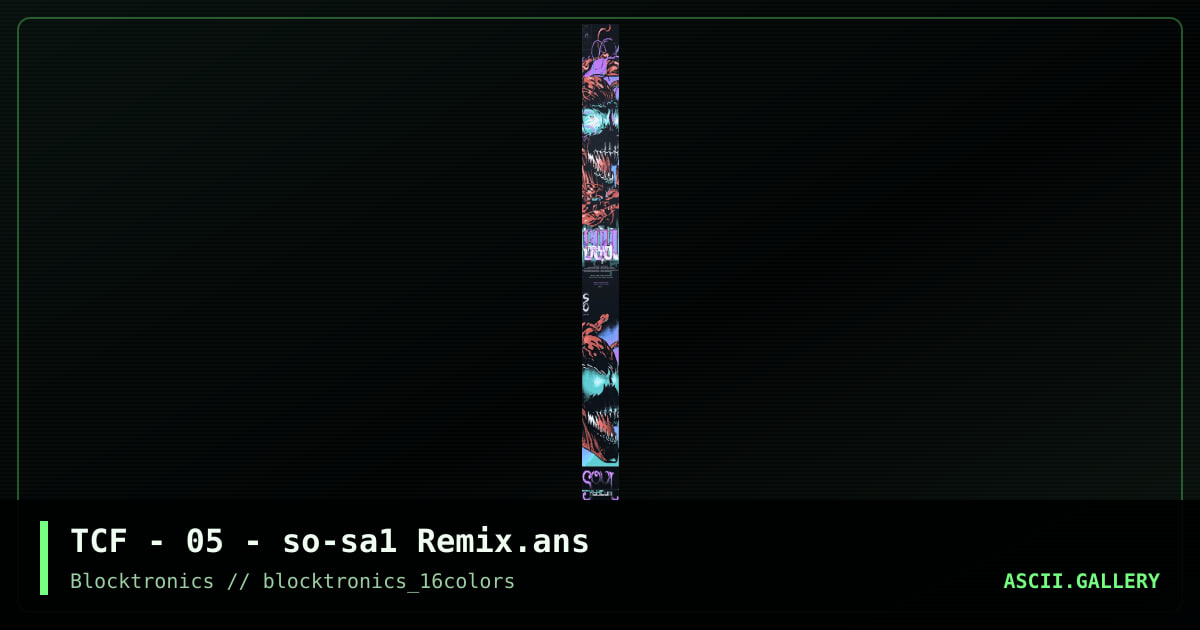 TCF - 05 - so-sa1 Remix.ans, by tcf, somms, 2013