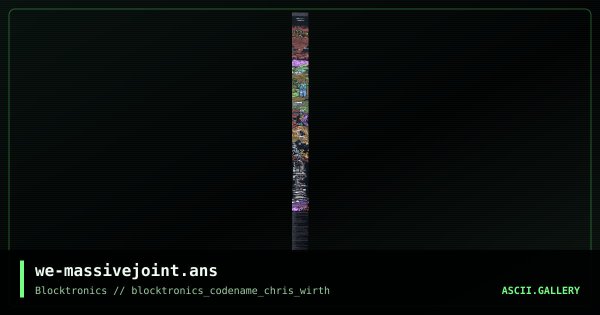 we-massivejoint.ans, by enzo, lord scarlet, ironghost, zerovision, avenging angel, 2009