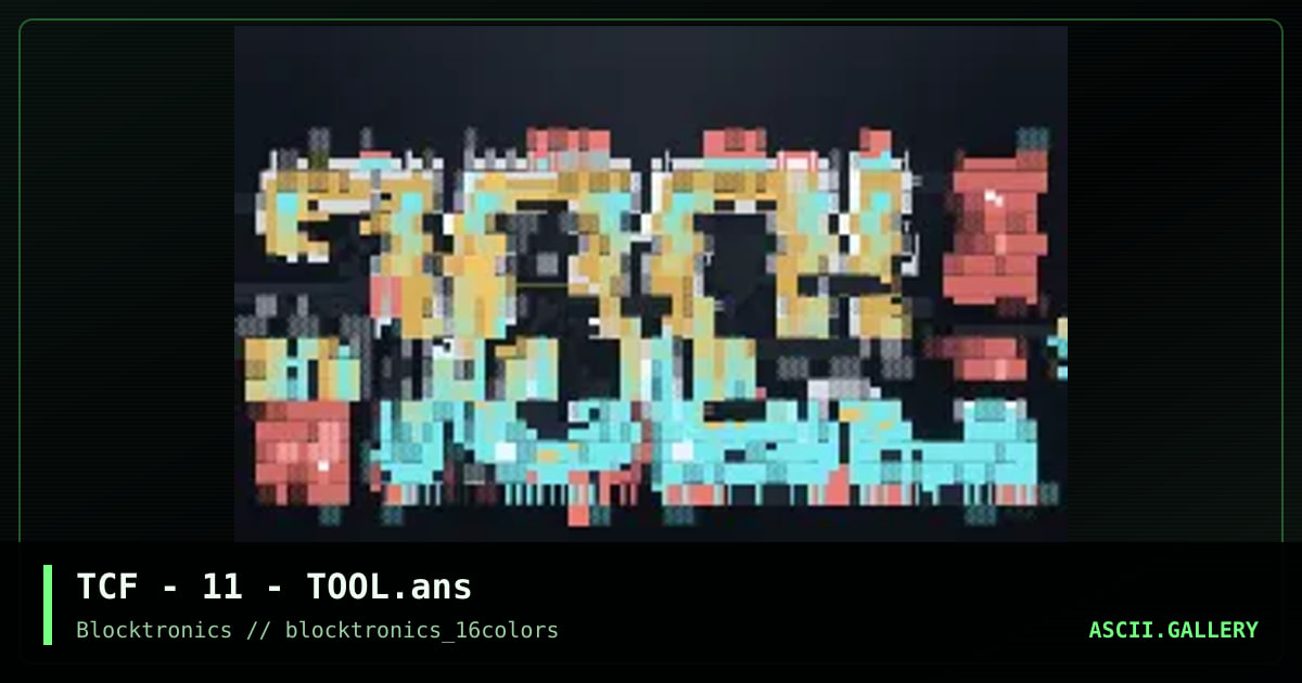 TCF - 11 - TOOL.ans, by tcf, 2013