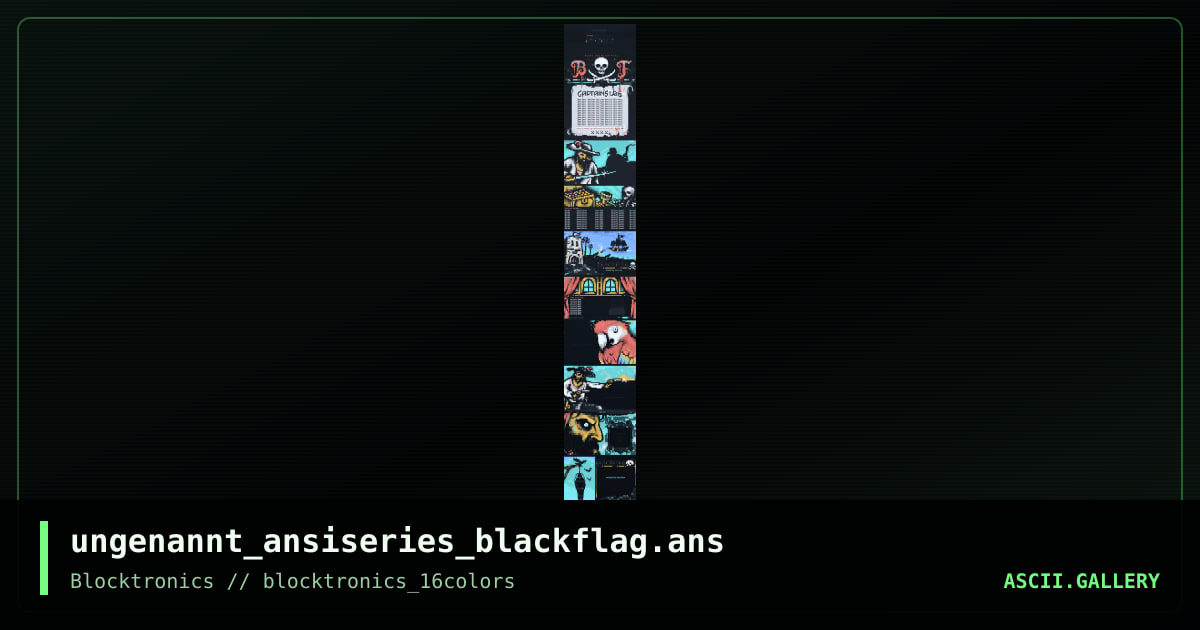ungenannt_ansiseries_blackflag.ans, by ungenannt, 2013