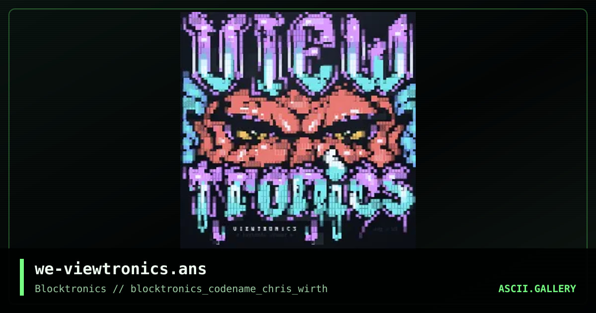 we-viewtronics.ans, by avenging angel, enzo, 2009