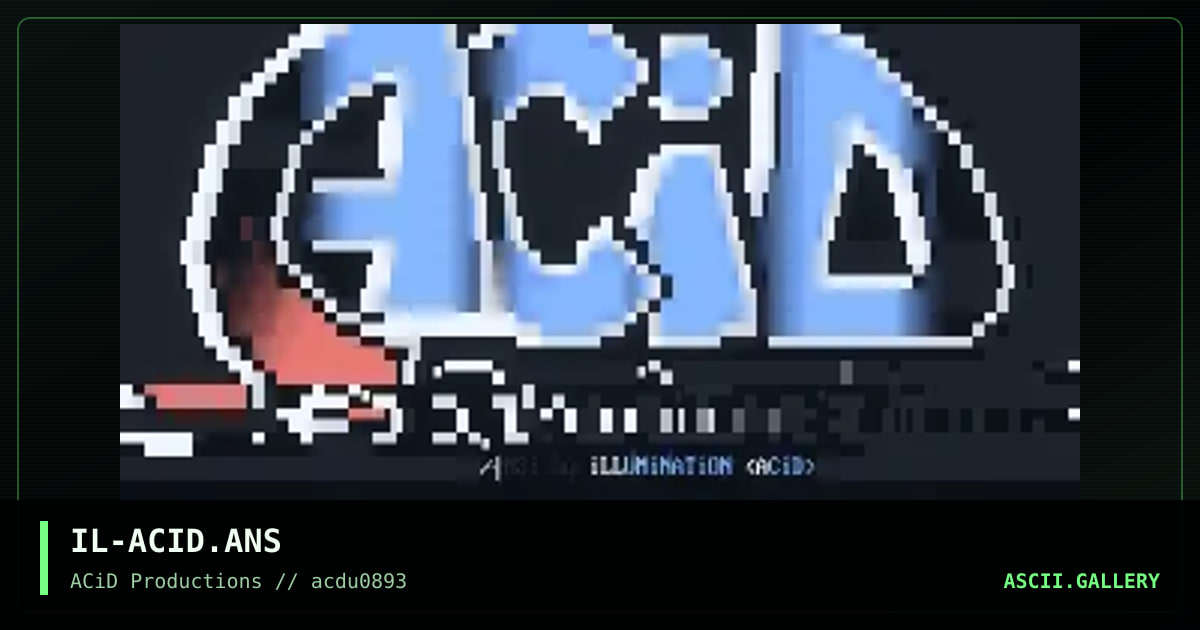 IL-ACID.ANS, by illumination, 1993