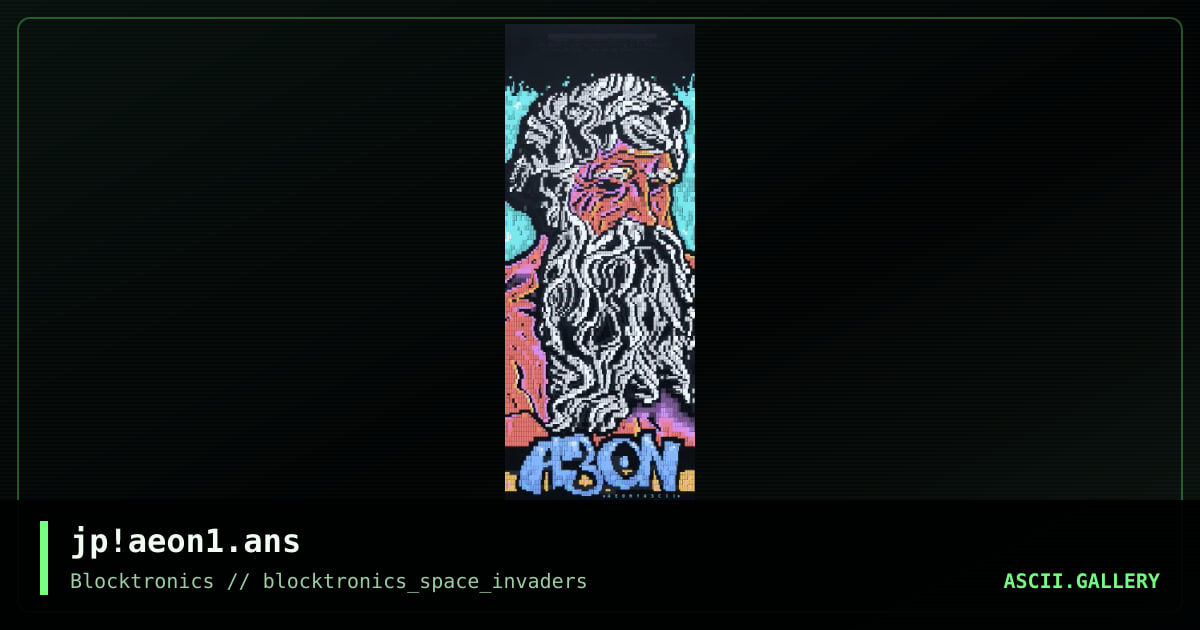 aeon chronos, by jack phlash, 2013