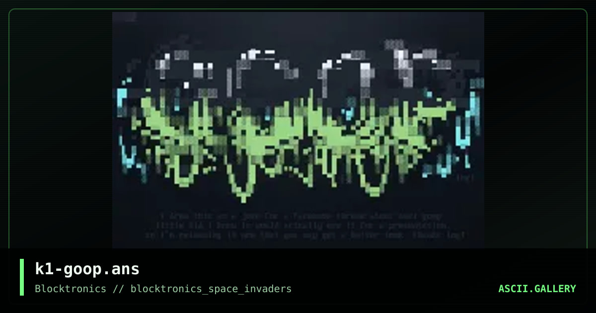k1-goop.ans, by knocturnal, 2013