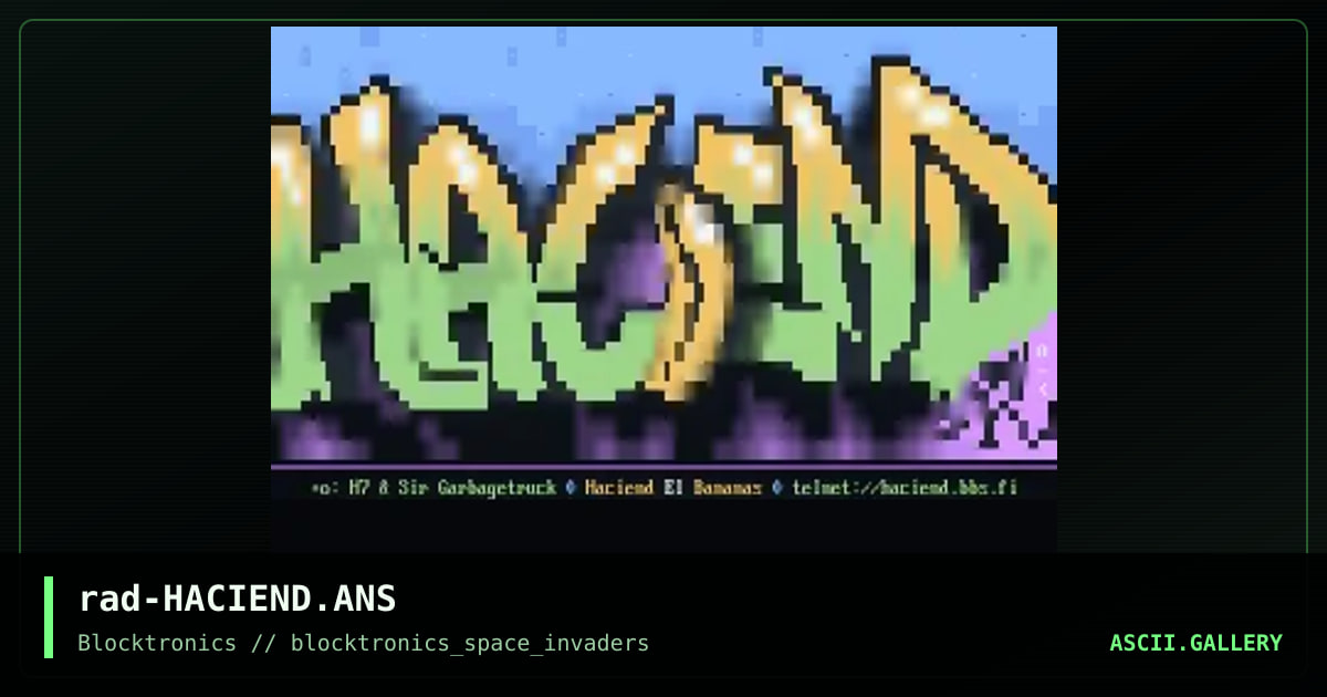 Haciend El Bananas, by rad man, 2013