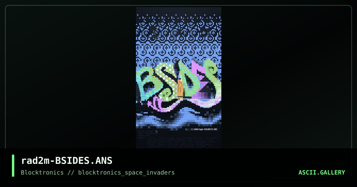 BSides, by rad man, mattmatthew, 2013