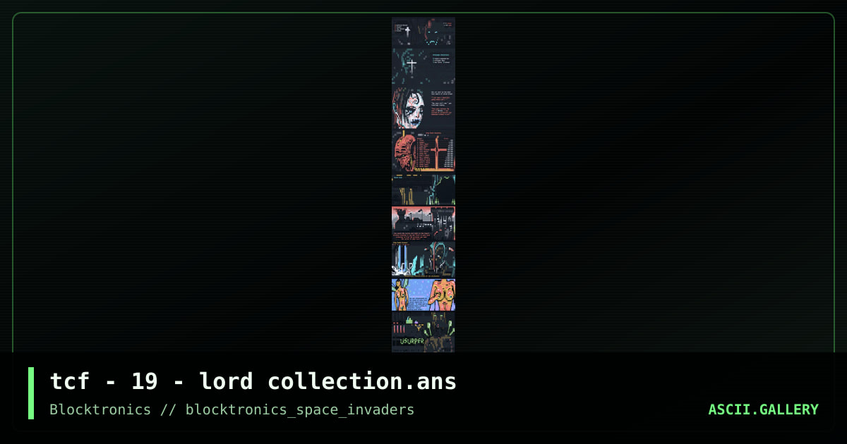 tcf - 19 - lord collection.ans, by tcf, 2013