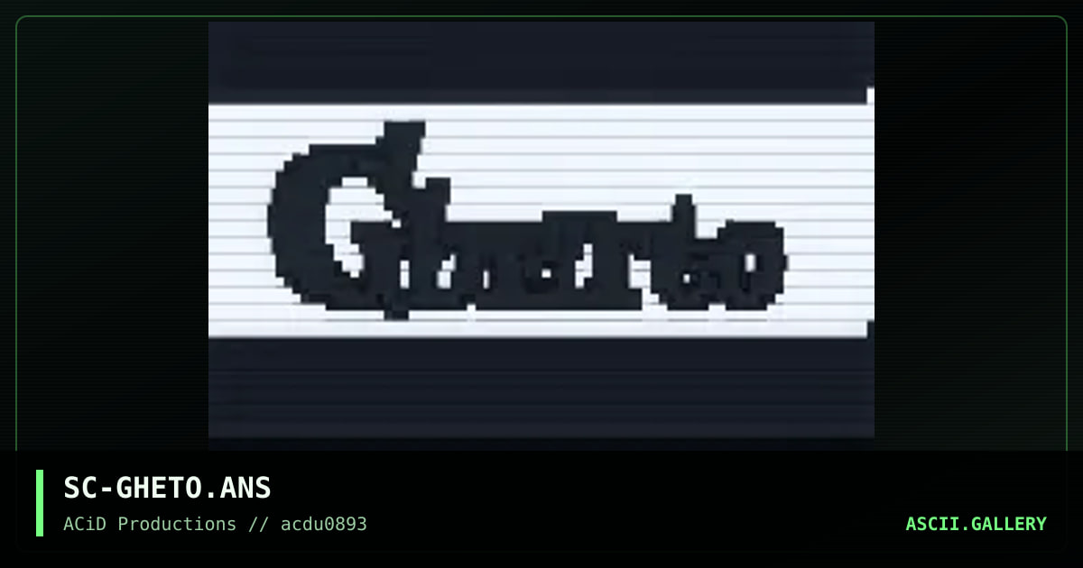 SC-GHETO.ANS, by sonic, 1993