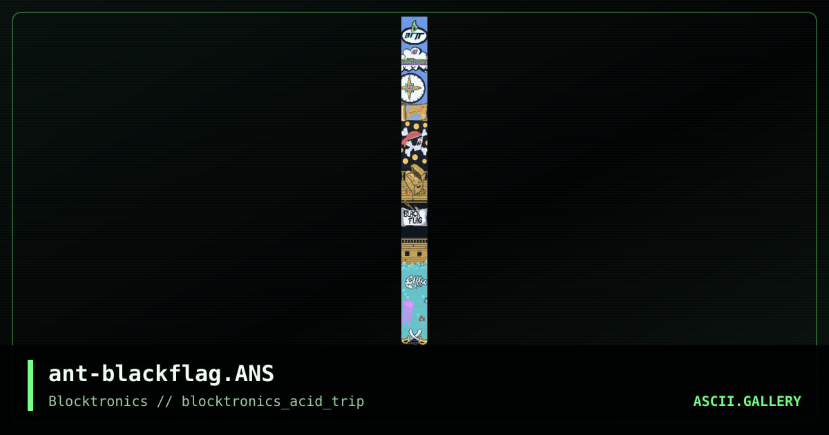 black flag, by ant, 2013