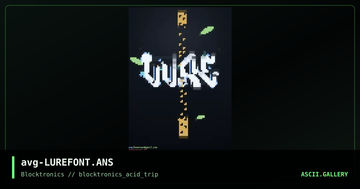 lure, by avenging angel, 2013