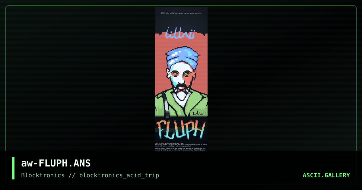 Fluph, by abdully wahaa, 2013