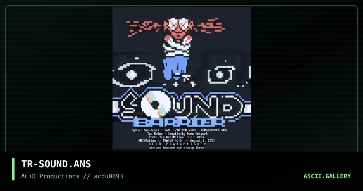 TR-SOUND.ANS, by sonic, tracer, 1993