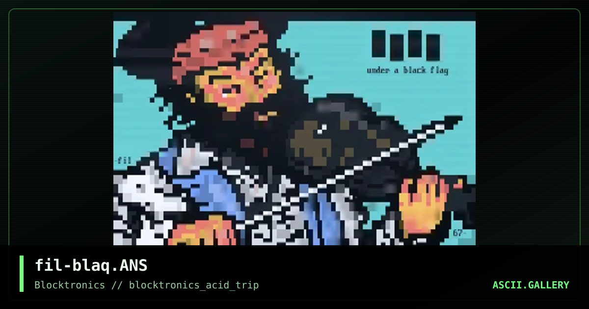 Under a Black Flag, by filth, 2013