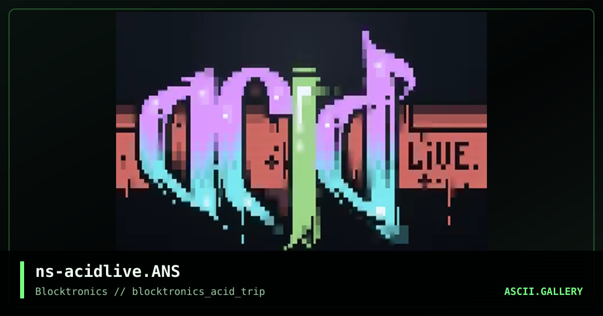 ACiD Live, by ansichrist, 2013