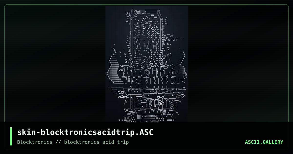 Blocktronics ACiD TRiP!, by skin, 2013