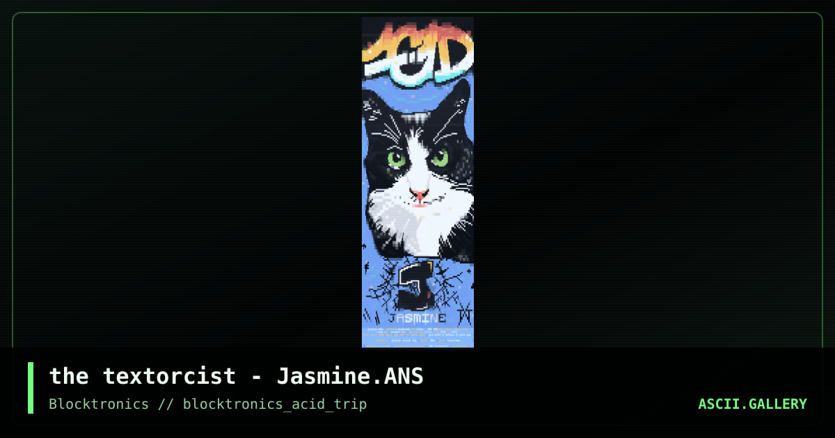 jasmine, by the textorcist, 2013