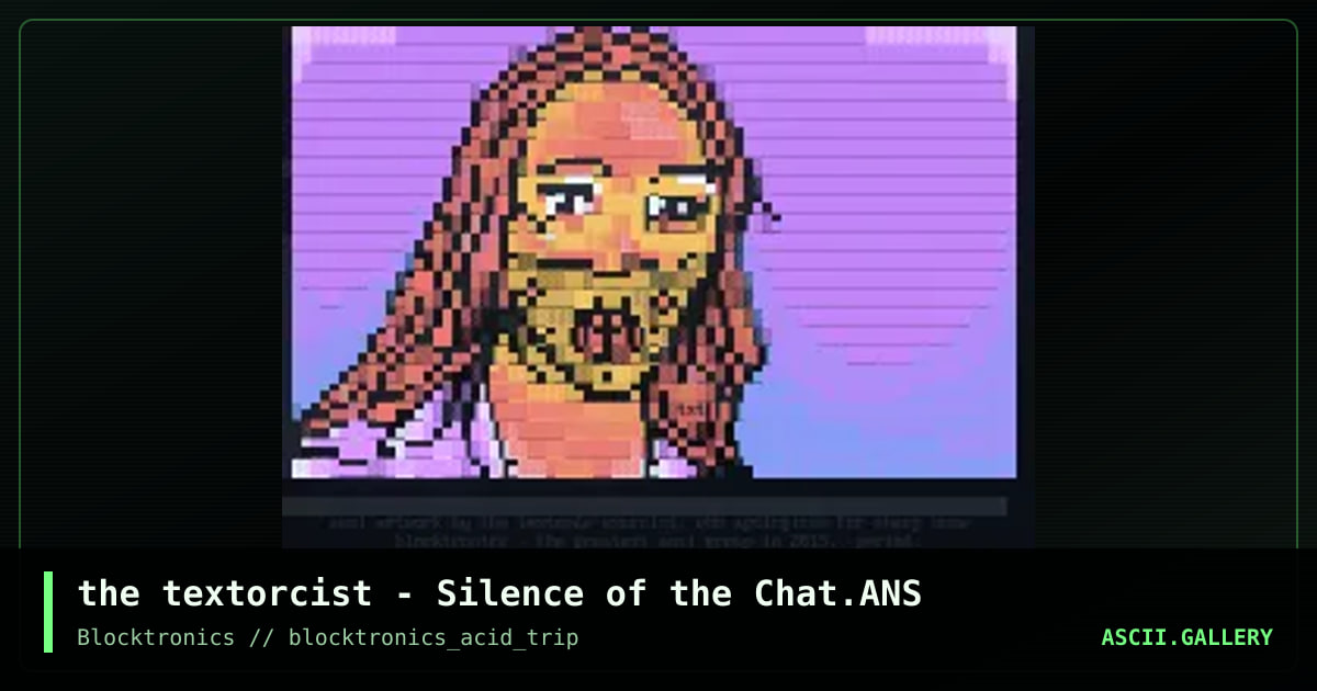 silence of the chat, by the textorcist, 2013
