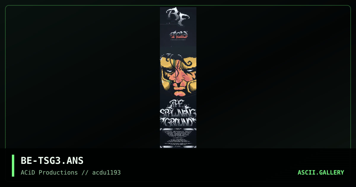BE-TSG3.ANS, by beastie, 1993