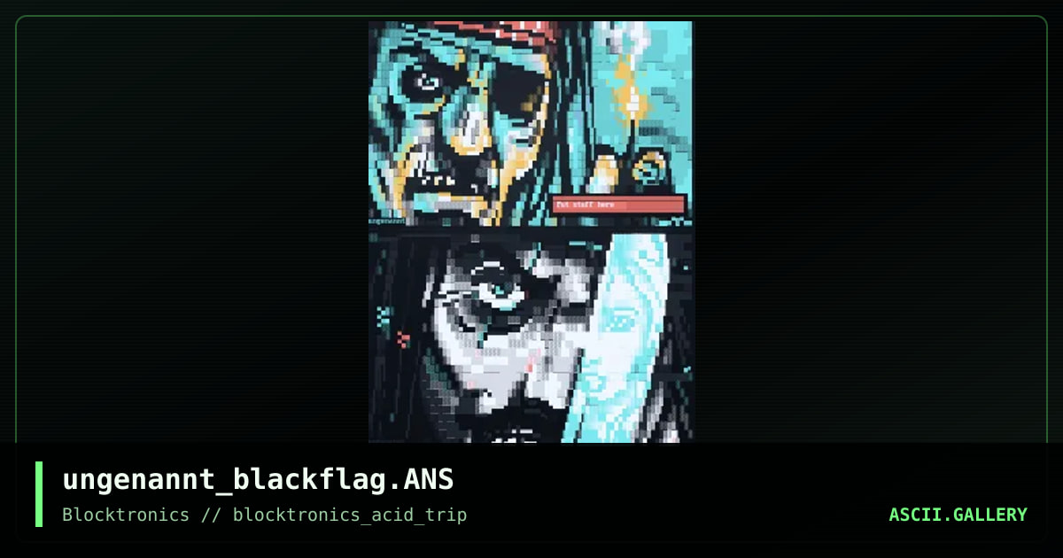 black flag, by ungenannt, 2013
