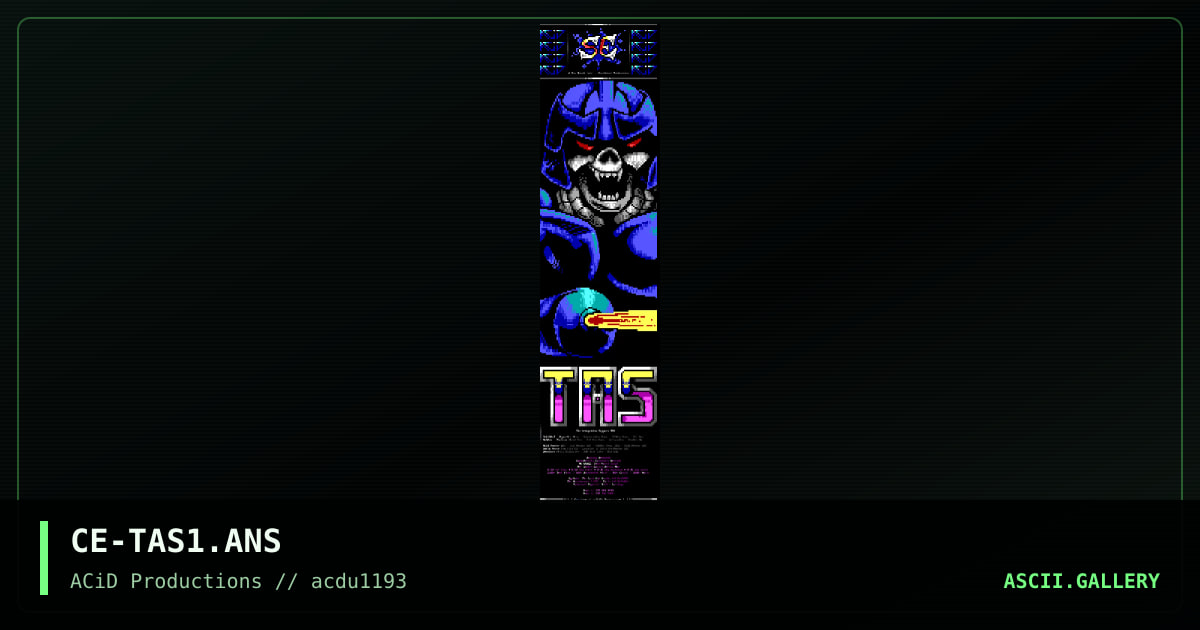 CE-TAS1.ANS, by cerebrus, 1993