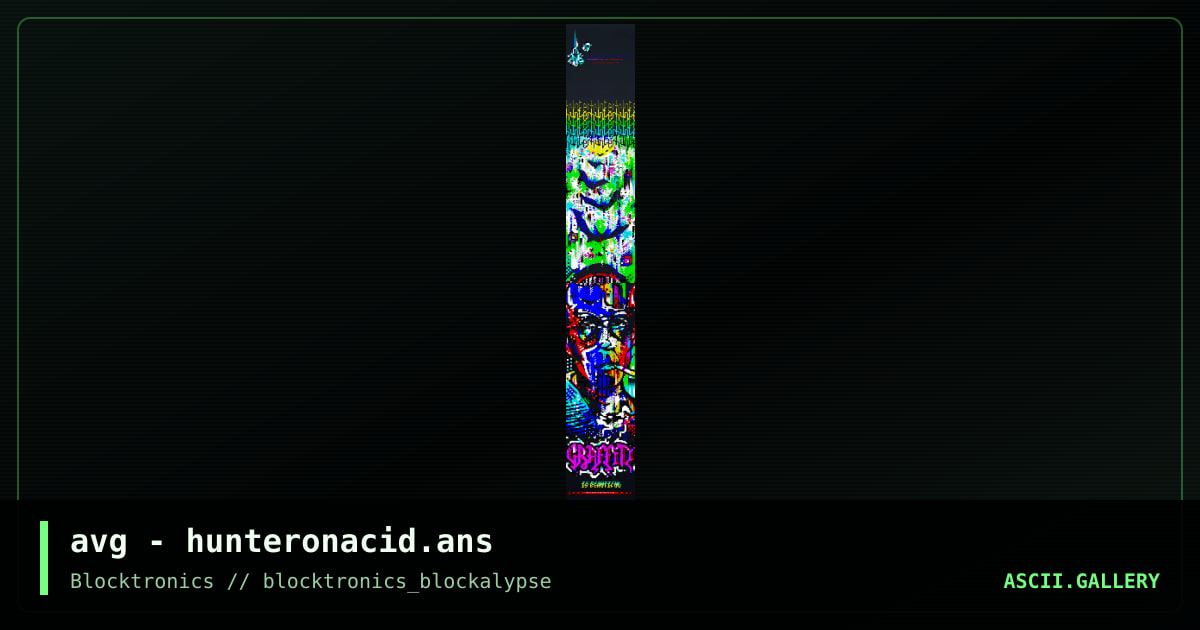 avg - hunteronacid.ans, by avenging angel, 2014