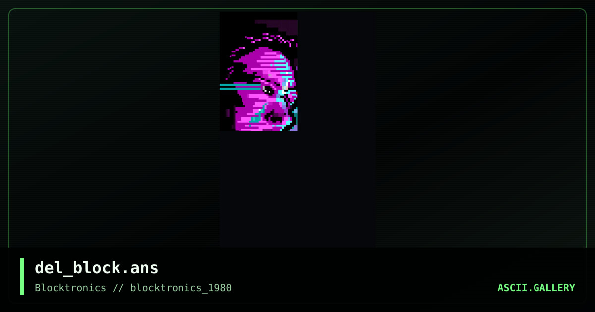 Blocktronics, by delicious, 2014
