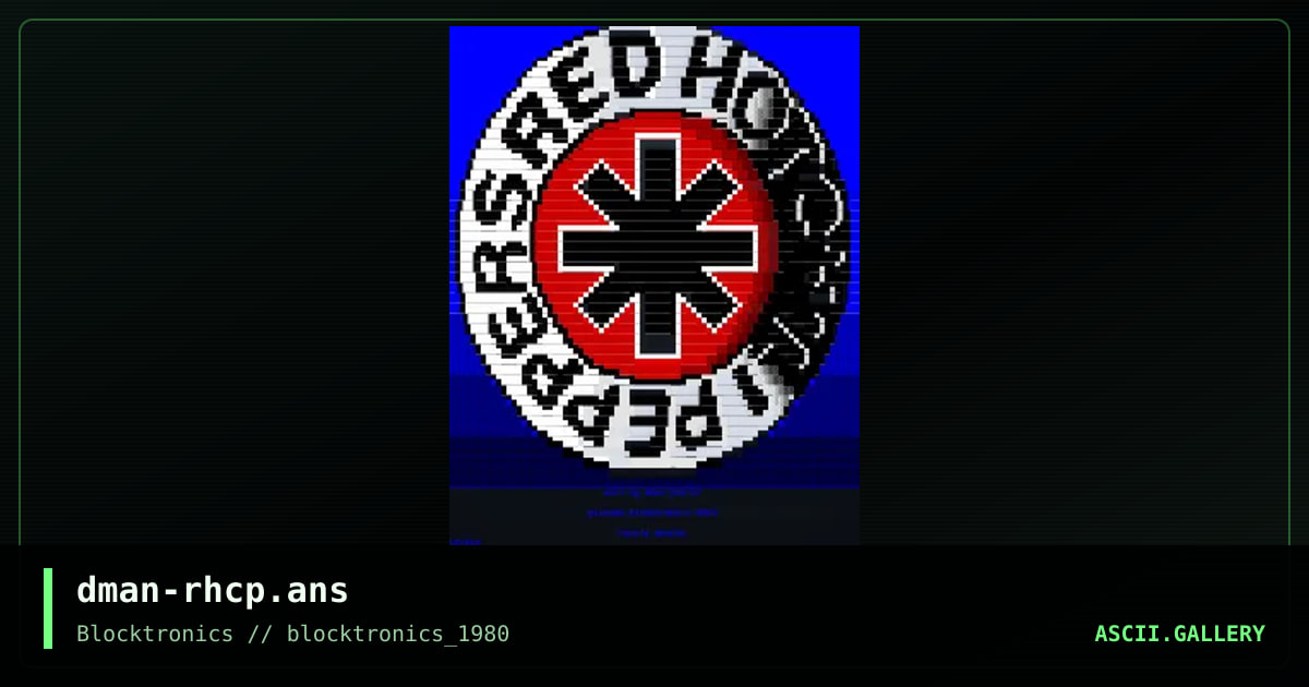 Red Hot Chili Peppers, by dman, 2014