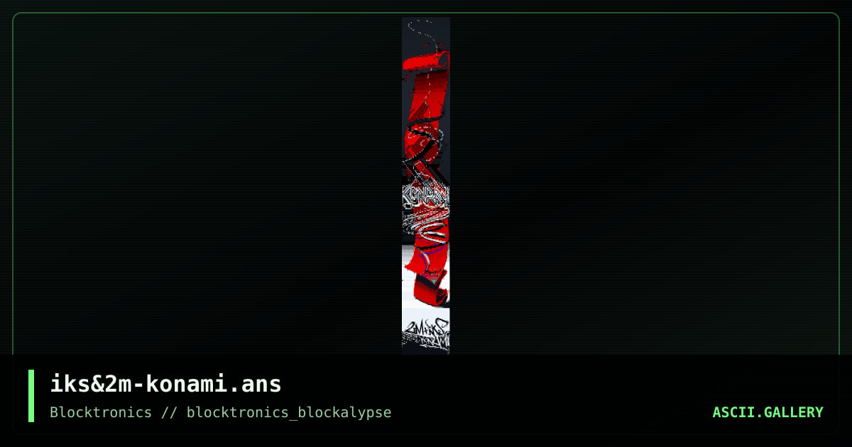 iks&2m-konami.ans, by iks, mattmatthew, 2014